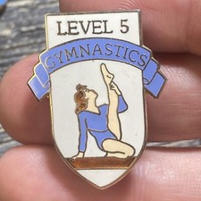 Level 5 Gymnastics Lapel Pin Hat Vest EUC K460