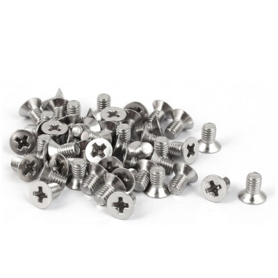 M3x4mm Edelstahl 316Senkkopf Kreuzschlitz Maschine Schrauben gurthalteband 50PCS