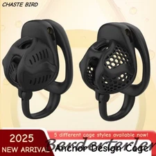 2025 NEW Anchor Design Male Chastity Device Breathable Cage 4 Rings Bondage Men 
