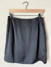 NEW Dana Buchman A-Line Black Career Work Skirt 100 Silk Size 6