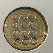 2022 ALEXANDER GRAHAM BELL TWO 2 POUND BRILLIANT UNCIRCULATED COIN BU