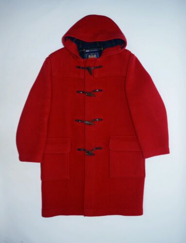 Women's Gloverall Red Duffle Coat Size UK12 EUR38 | eBay