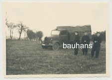 Neuhausen in Ostpreussen LKW Mercedes Soldaten 1940 (3706x)