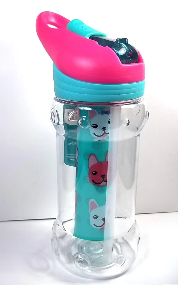 Botella de agua de plástico Cool Gear 14 oz. Freeze Stick Caño Abatible Elige del menú Foto 2 de 4