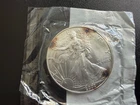 2002 Uncirculated Silver American Eagle With Toning 99.9% Silver