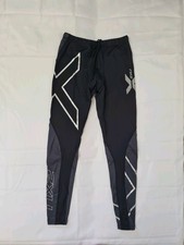 2xu Men Blac Grey Leggings Jeggings Trousers Pants Size M