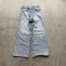 Pearled Ivory 1211 Light Wash Denim Baggy Wide Leg Men  s 32X32