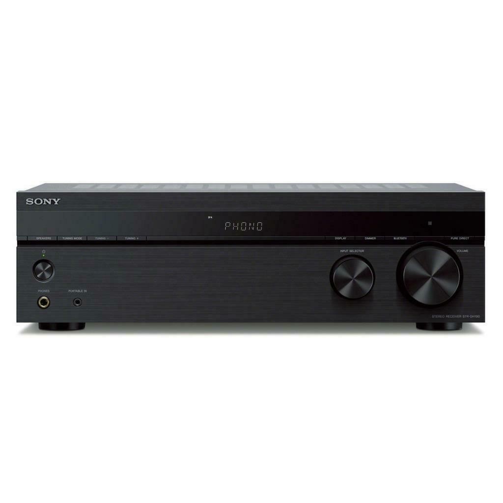 Sony STR-DH190 Stereo Receiver with Phono Input and Bluetooth Connectivity-