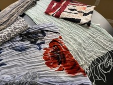 Scarves - mixed lot, variety of sizes, colors
