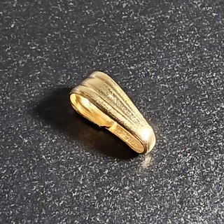 14k SOLID GOLD SNAP ON PINCH BAIL Open Split Pendant Connector Jump Ring Finding