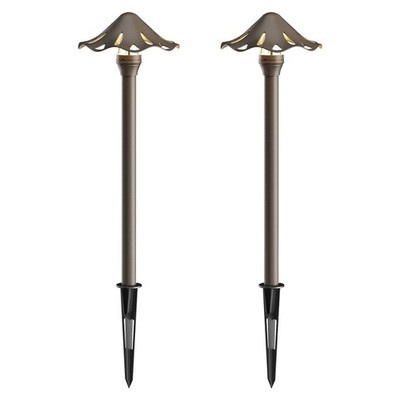 GOODSMANN Landscape Lighting Low Voltage Pathway Lights 2PK Landscape Path Light