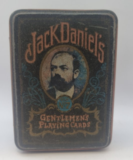 1980's Vintage Hudson Scott & Sons Ltd JACK DANIEL'S Playing Cards Tin Only