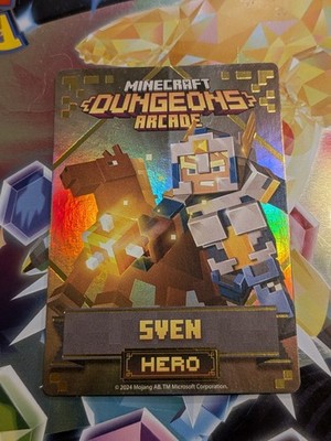 Minecraft Dungeons Arcade Serie 3 (#110 Hero: Sven) FOIL Karte