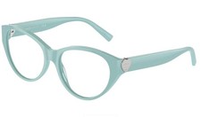 New TIFFANY  Co. Cat Eyes Eyeglasses TF 2244 8388 53-16 140 Tiffany Blue Frames