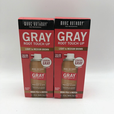 Marc Anthony Gray Root Touch Up Spray Light To Medium Brown 2 Pack