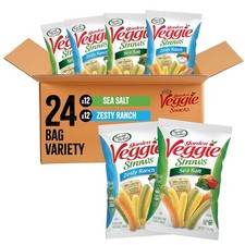 Sensible Portions Garden Veggie Snacks - Straws, Snack Size Variety... 