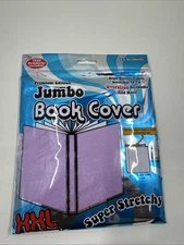 It's Academic Jumbo Oversize Book Cover Purple Free Bookmarks Included Stretchy