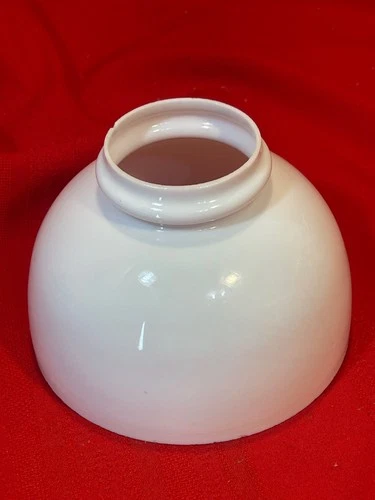 Small White Milk Glass Oil Lamp Shade Bell Shaped