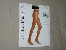 Cecilia de Rafael Cristal 20Den Ultra Glossy Shiny Pantyhose XLarge BLACK Tights