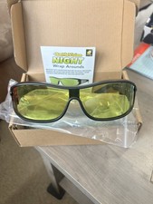 BattleVision Night Vision Wrap Around Glasses, As Seen on TV, Green Anti-Glare