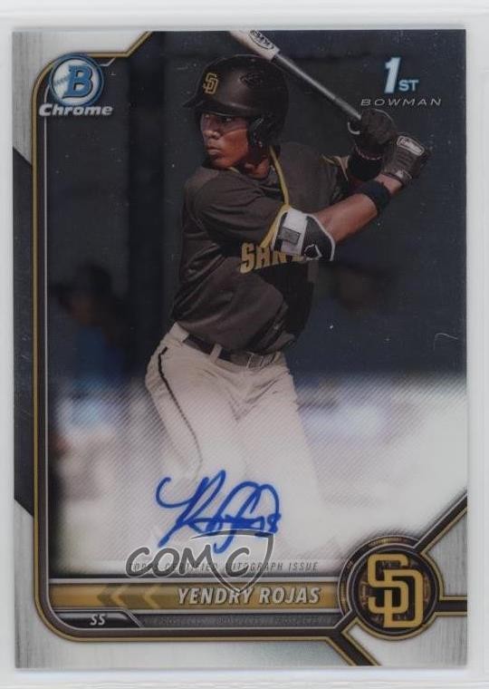 2022 Bowman Chrome Prospect Auto Yendry Rojas #CPA-YR Auto 2o0