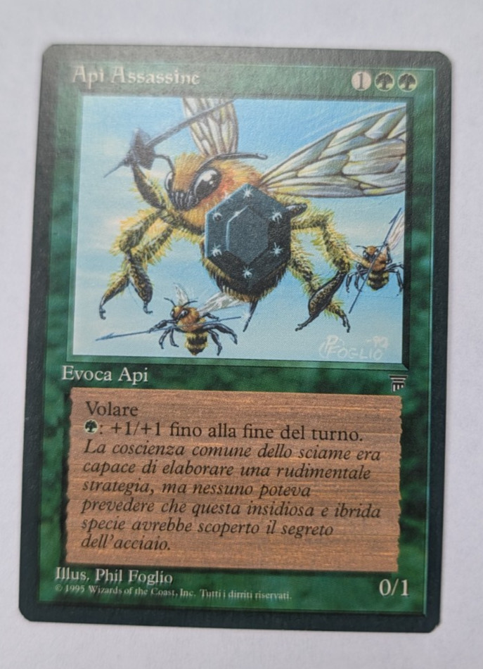 Magic Mtg Italian Legends Killer Bees   MINT condition