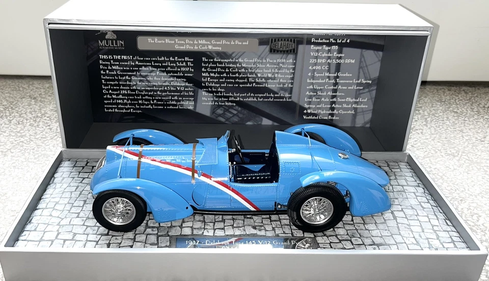 Minichamps 1/18 Delahaye Type 145 V12 Grand Prix 1937(kyosho Autoart CMC Norev - Immagine 2 di 4