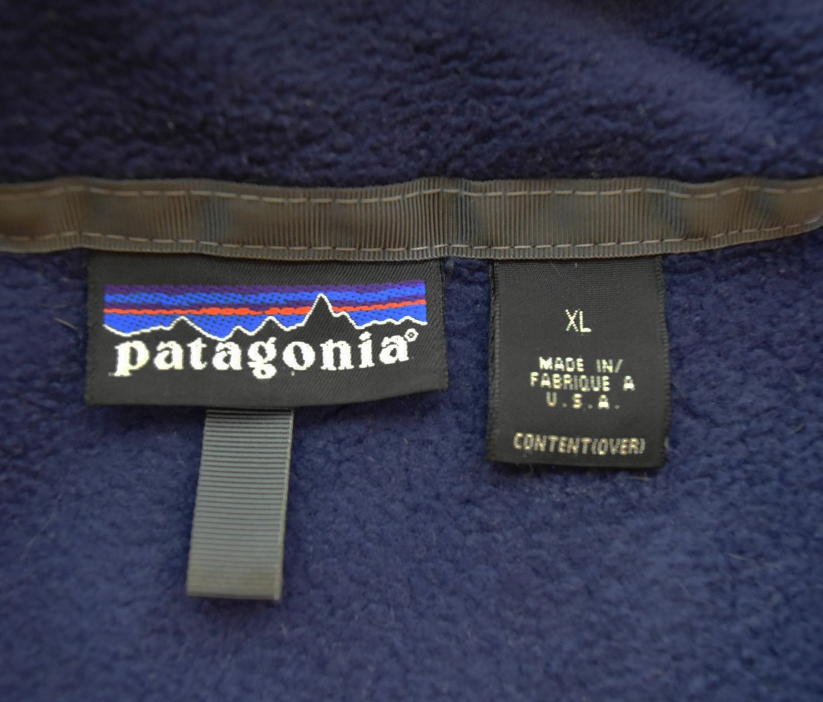Patagonia 90s Synchilla Fleece XL Full Zip Purple Made in USA Used From Japan thumbnail 3