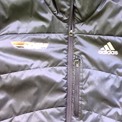 DSV Adidas Primaloft Jacke L Schwarz/Orange mit Logo, Stehkragen, Reißverschluss - Bild 1 von 4