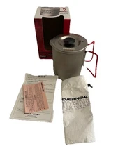 Evernew Titanium Pasta Pot Ti Ultralight  750ml Pour Spout Strainer Lid ECA521R