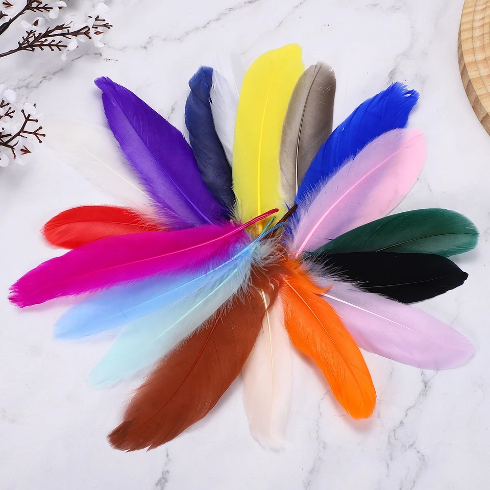 4-6" Natural Goose Feathers Bulk for Crafts, 300 Pack Pink - Image 4 of 4