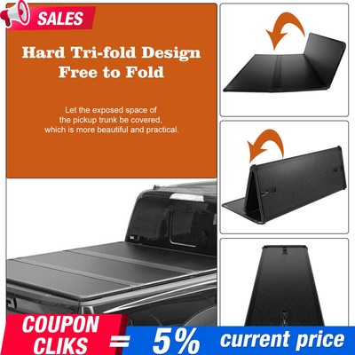 6.7FT 3-Fold Hard Hard Truck Bed Tonneau Cover For 2022-2024 Toyota Tundra 0219