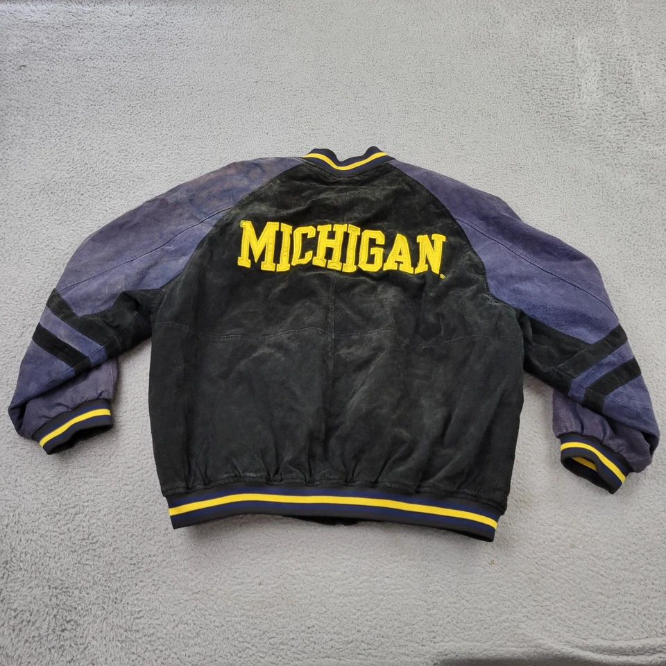 Jaqueta Michigan Wolverines Varsity Masculina XL Essex Manufacturing Snap - Imagem 2 de 4