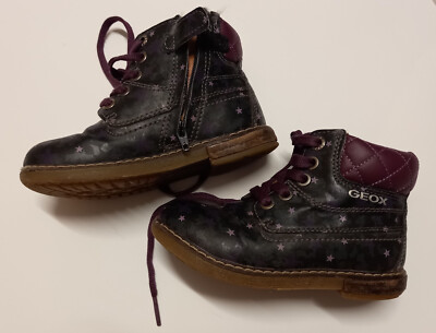 Babyschuhe Halbstiefel Geox, Leder, bordeaux,  Größe 25