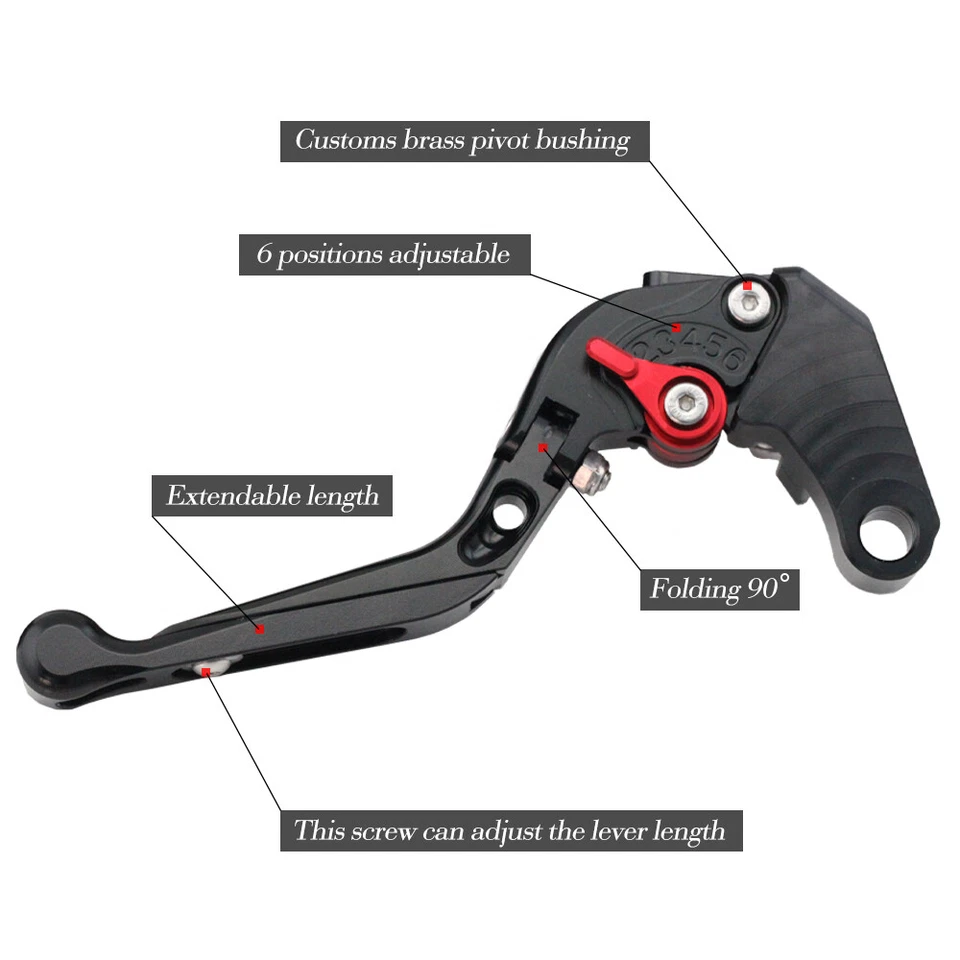 Folding Extendable Brake Clutch Lever For SUZUKI AN650 Burgman AN650Z 2003-2020 Foto 2 de 4