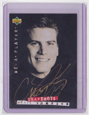 1994-95 UD BE A PLAYER SNAPSHOTS AUTO /2400 CRAIG SIMPSON #122 BUFFALO SABERS