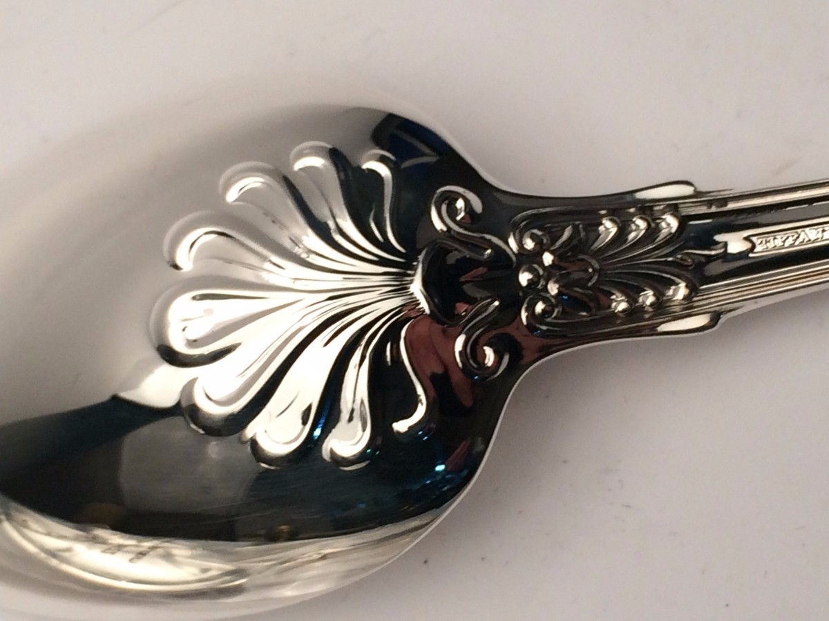 English King by Tiffany Sterling Silver individual Teaspoons 5 7/8