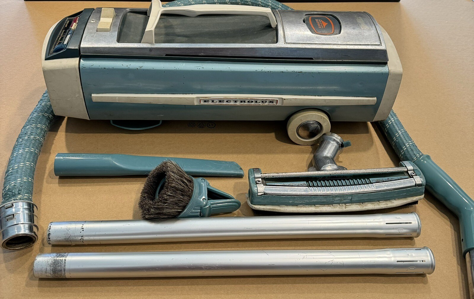 Electrolux Canister Vacuum Cleaner Model 1205 With Accessories Tested