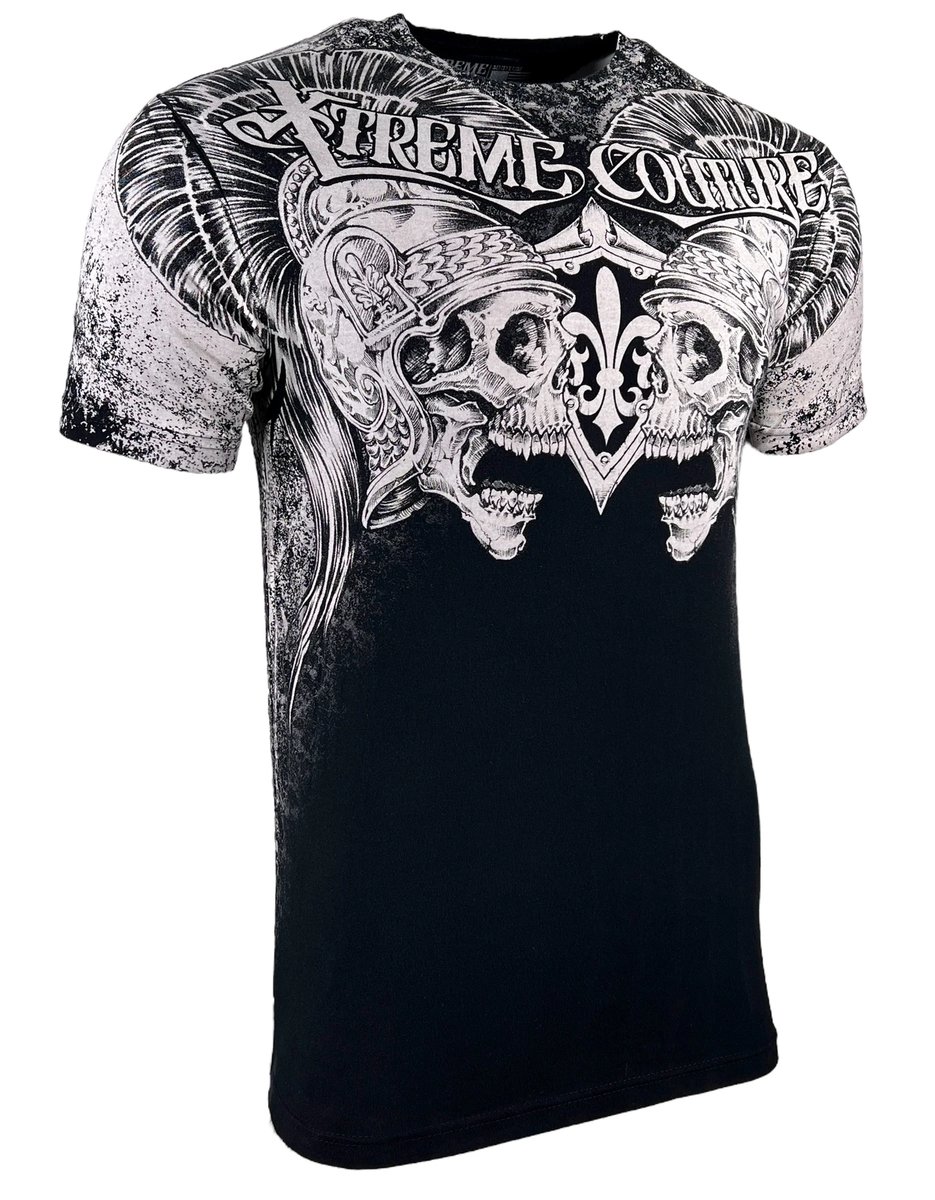 XTREME COUTURE By AFFLICTION Men's T-Shirt PALA Skull Black Tattoo S-5XL - Foto 2