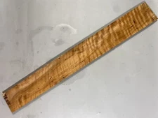 Acoustic Guitar Fretboard Flame Maple Wood Worm-hole Hardwood 21.7"x2.55"x0.35"