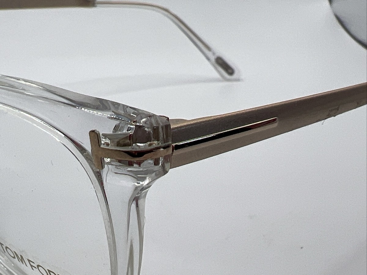 Authentic Tom Ford TF5353 026 Eyeglasses Clear Frames 54-15-140 Made in Italy Amazon.com: Eyeglasses Tom Ford TF 5353 FT5353 026 crystal  main image 2