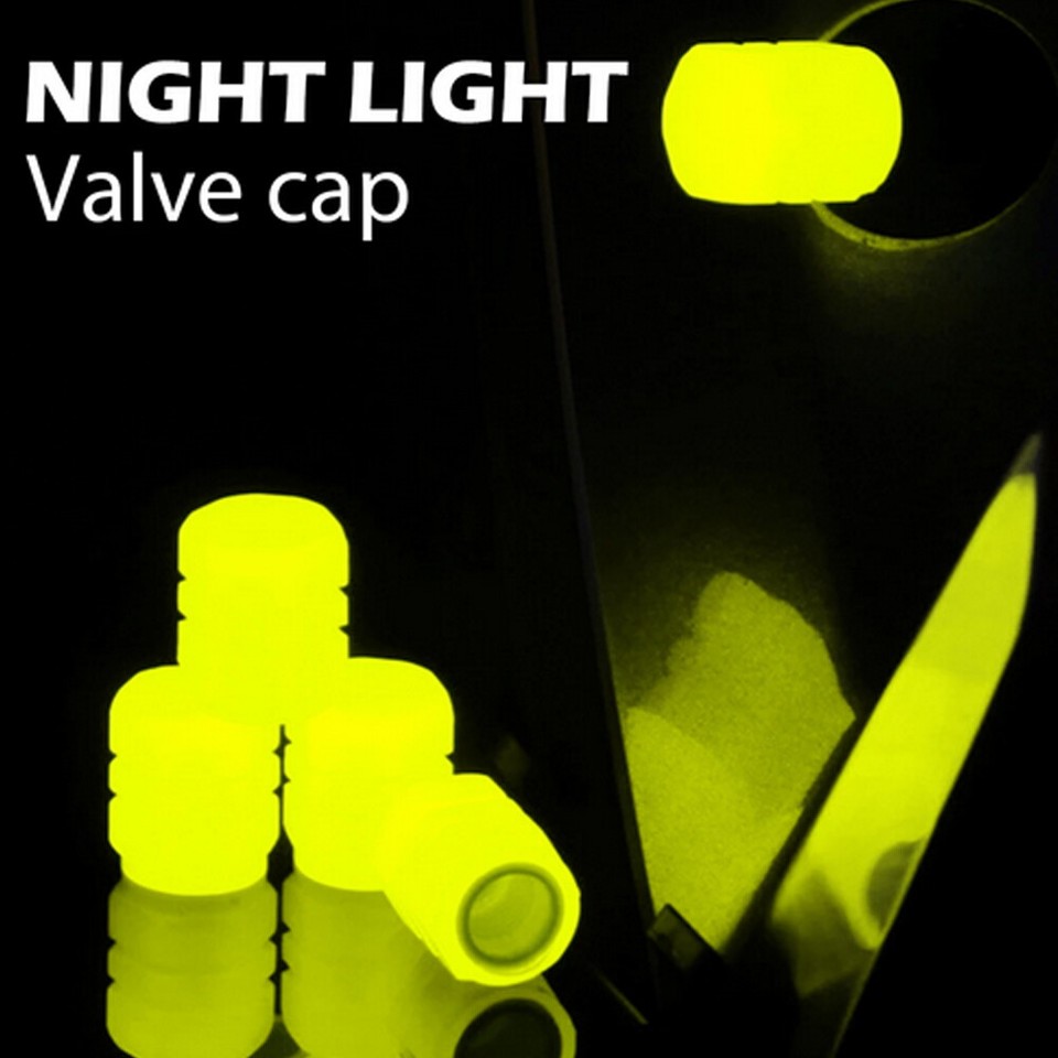 4x Luminous Car Wheel Tire Tyre Air Valve Stem Cap Cover Accessories eBay