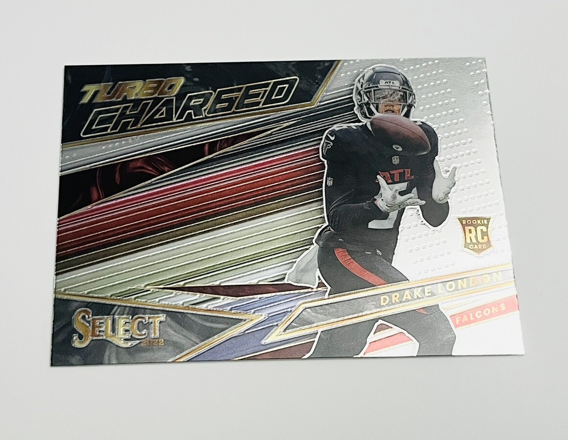 2022 Panini Select Drake London RC Turbo Charged #TUR-24