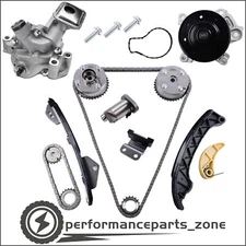 Timing Chain Kit VVT Gears+Water/Oil Pumps Fit 09-15 Toyota Corolla Pontiac 1.8L