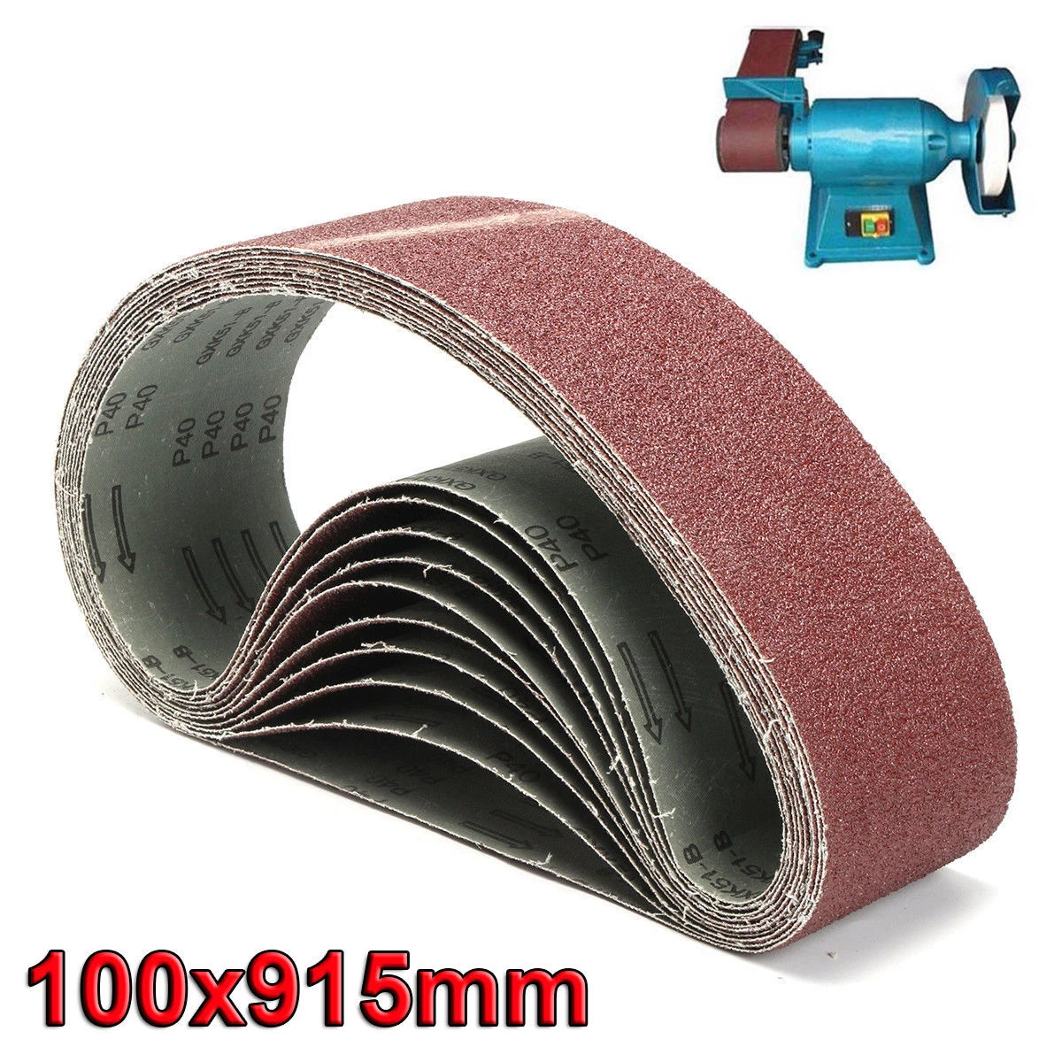 Sanding belts 100 x cheap 915mm