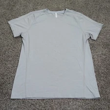 Ten Thousand Shirt Mens Large Gray Durable Crew Neck Tee Stretch Short Sleeve