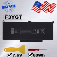 F3YGT Battery for DELL Latitude 12/13/14 E7280 E7290 E7380 E7390 7480 7490 2X39G