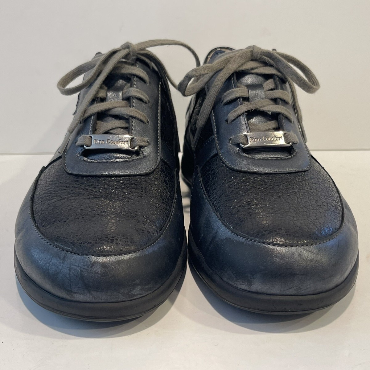 Finn Comfort Corato 黒 レザー UK 5 Finn Comfort Women's Corato Black Grey Leather Mellow Casual