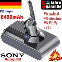 Akku FüR Dyson V8 Absolute / V8 Absolute Cord-Free 6400Mah Batterie V8 Fluffy
