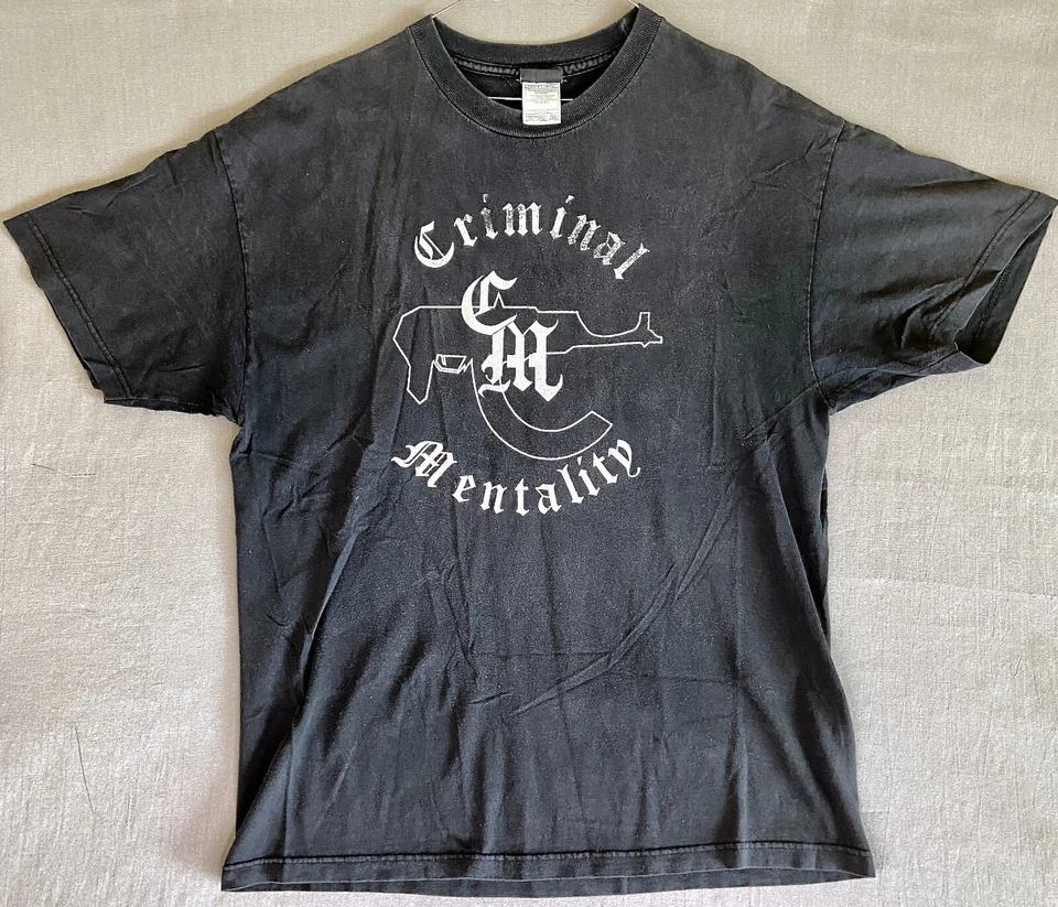 Camiseta de Hip Hop Criminal Mentality Mr. Criminal 2011 para Hombres 2XL Camiseta de Colección Foto 2 de 2